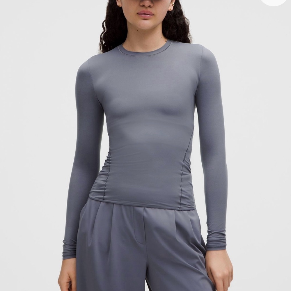 NWT Lululemon Wundermost Nulu Long Sleeve Size Large Solar Gray